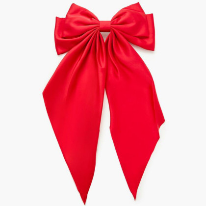 Forever 21 Oversized Satin Bow Hair Barrette