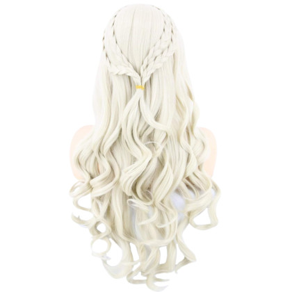 Topcosplay Women Wigs Blonde Long Curly Wavy Cosplay Halloween Costume Party Wigs