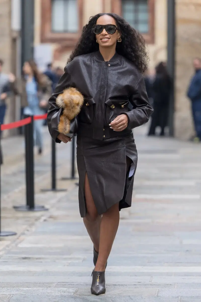 milan fashion week 2025 celebrity look solange