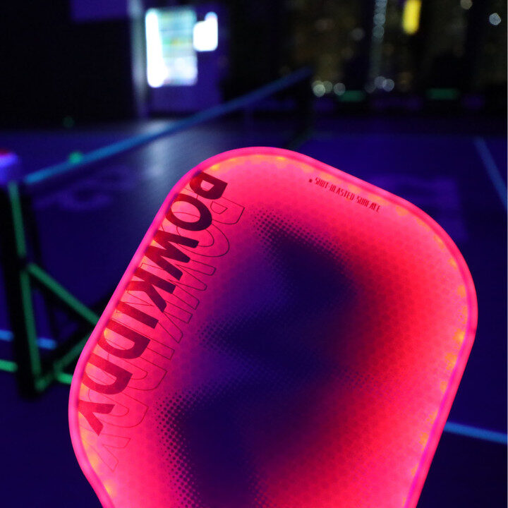 212HK Indoor Pickleball Court After Dark Glow In The Dark UV
