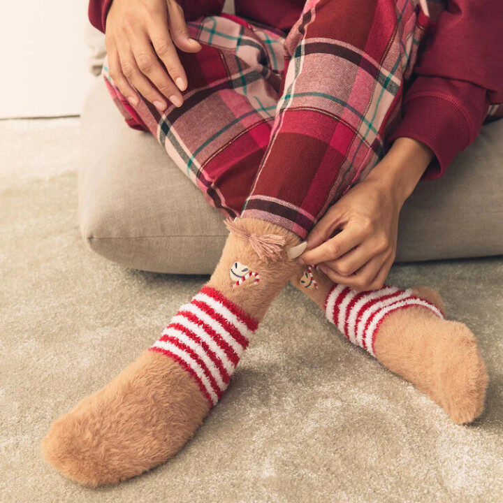 hamish highland cow socks in a gift box next