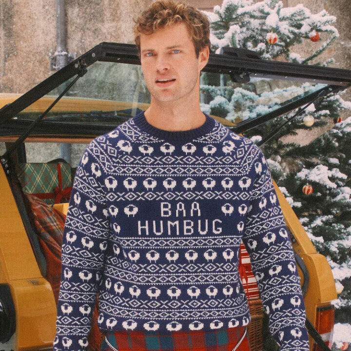 baa humbug christmas jumpers