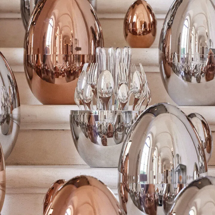 Christofle Mood 24-Piece Silver Plated Flatware Set with Chest