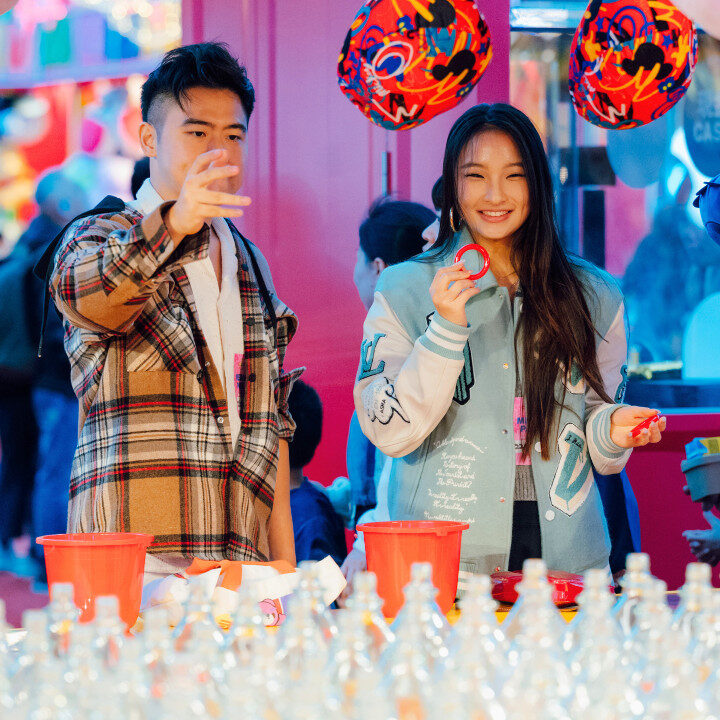 Ring toss game booths AIA Carnival