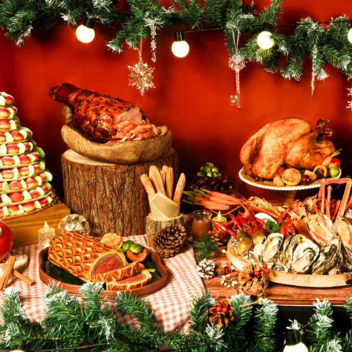 festive menus 2025 hong kong the astor christmas market buffet spread