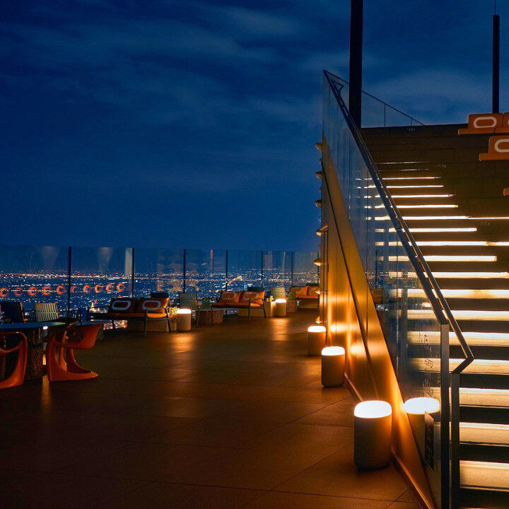 sky beach rooftop bar, bangkok, thailand