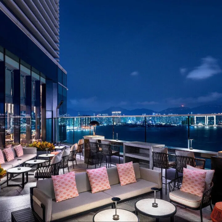 cruise restaurant and bar at hyatt centric victoria harbour hong kong