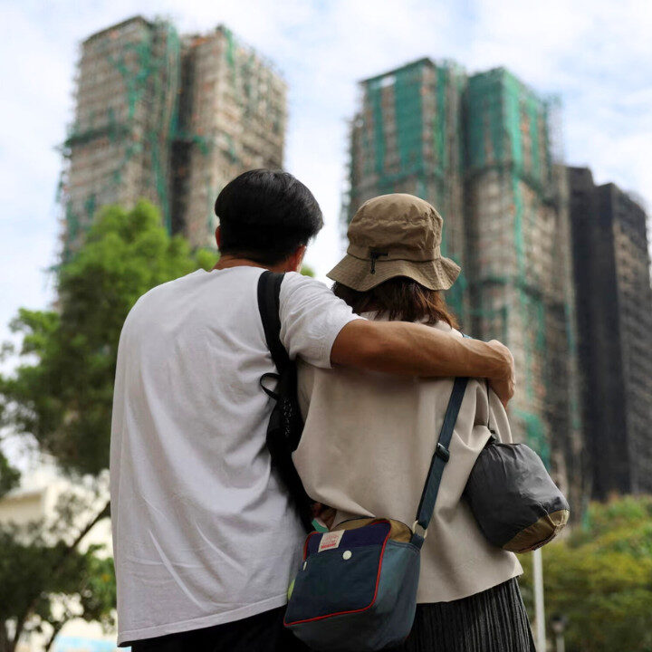 hong kong community looking at tai po fire aftermath