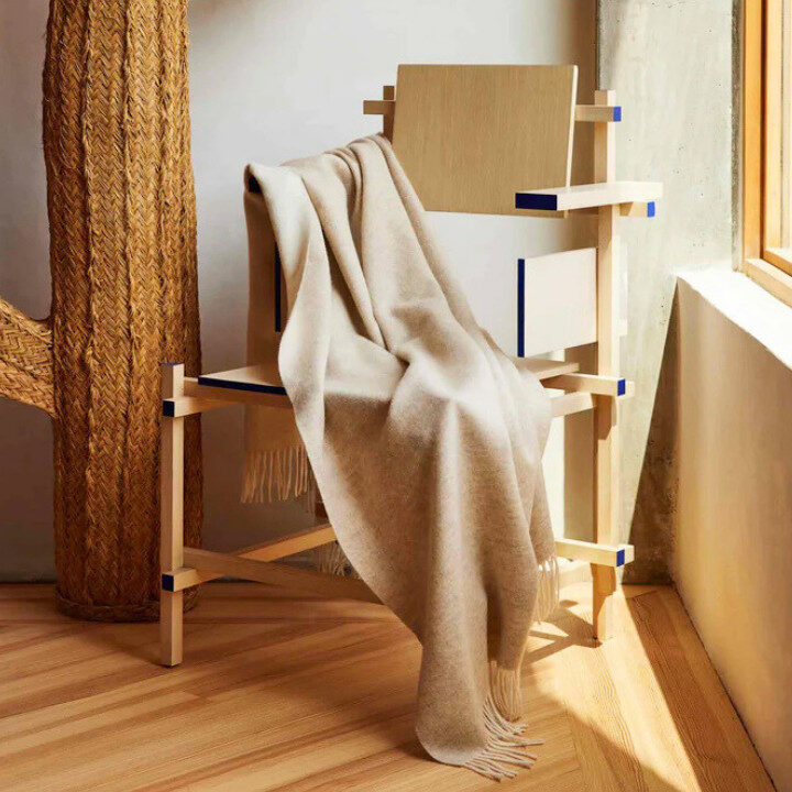 brooklinen lambswool throw cream