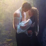 wuthering heights 2026 margot robbie and jacob elordi in the rain