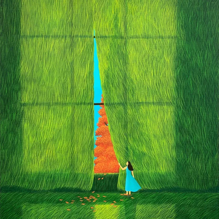 asian artists mulgil kim painting