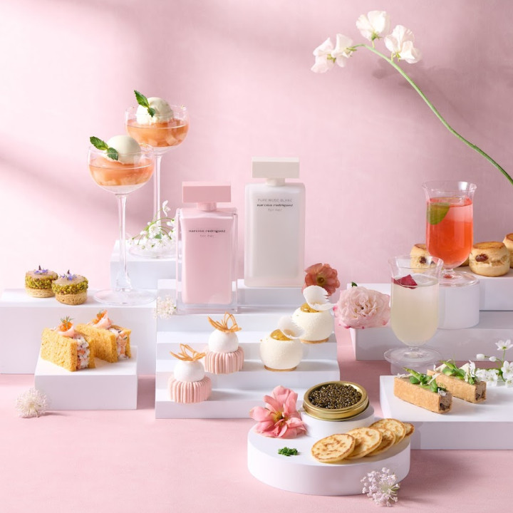 Mother's Day Menus W Hong Kong WOOBAR ‘Whispers of Musk’ Afternoon Tea Narciso Rodriguez