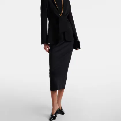 jfk jr carolyn bessette style max mara pencil skirt