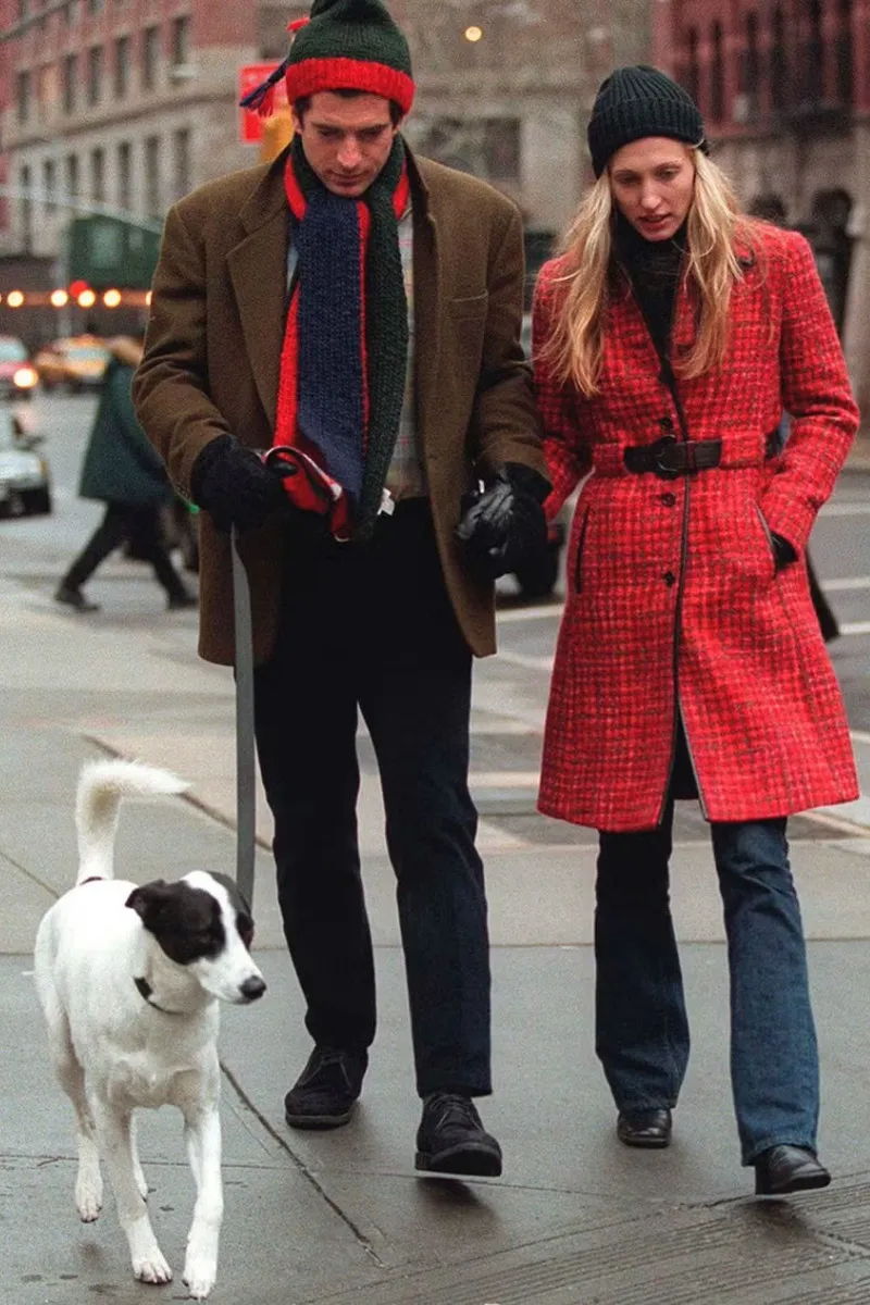 jfk jr. and carolyn bessette style winter coats