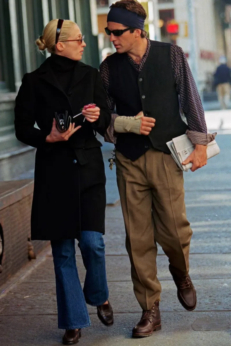 jfk jr and carolyn bessette style levis bootcut jeans