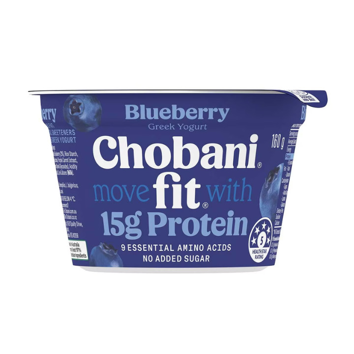 protein snacks chobani fit blueberry greek yogurt