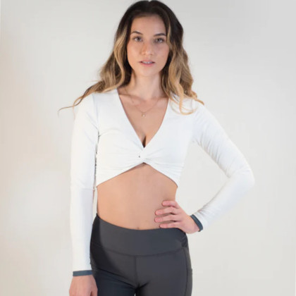 Forget Me Knot - Long sleeved Crop top