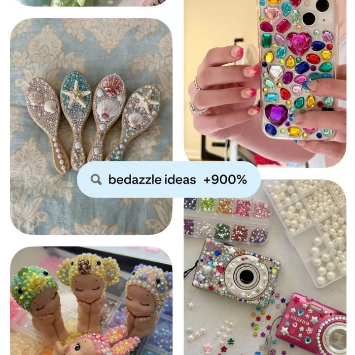 pinterest bedazzling trend