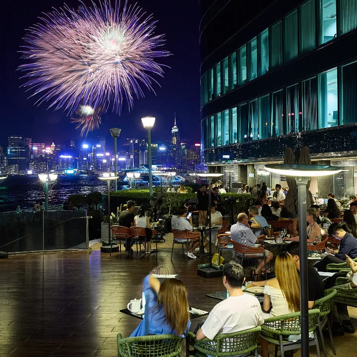 national day fireworks hong kong bayside o'thai