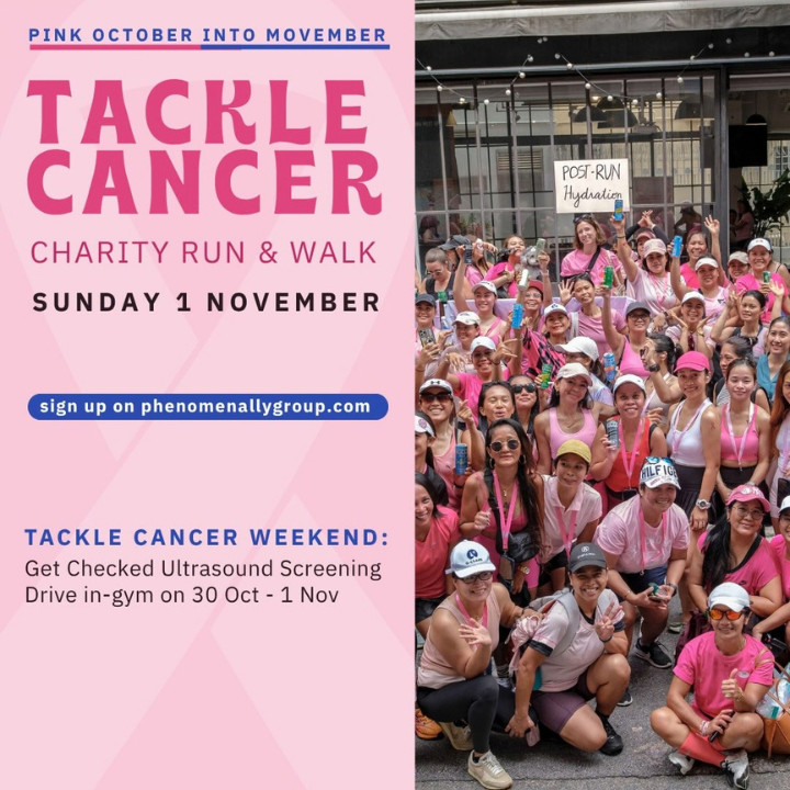 pink october tackle cancer walk/run phenomenally pink